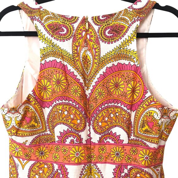 TRINA TURK California Paisley Print Sheath Mini Dress Sz 4 - Picture 5 of 6